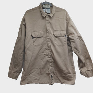 Westex UltraSoft FR Shirt Men 2XLL Khaki Long Sleeve Flame Resistant Workwear‎